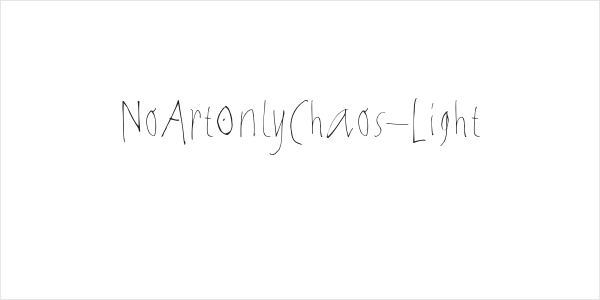 NoArtOnlyChaos-Light Logo