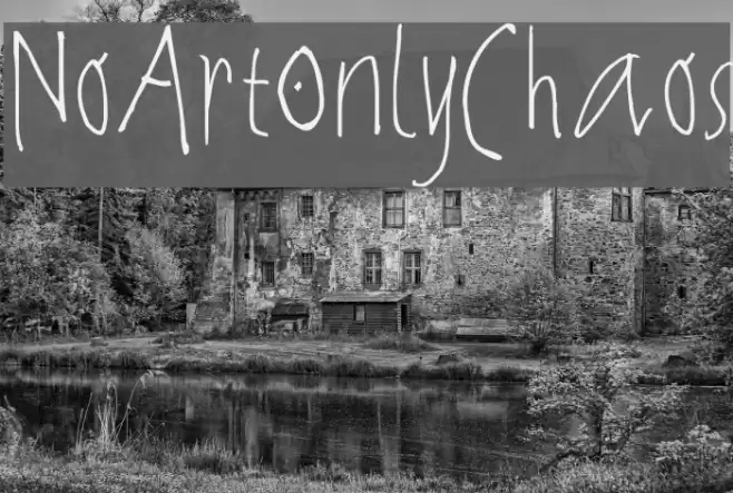 NoArtOnlyChaos Font examples