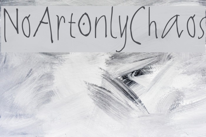 NoArtOnlyChaos Example 3