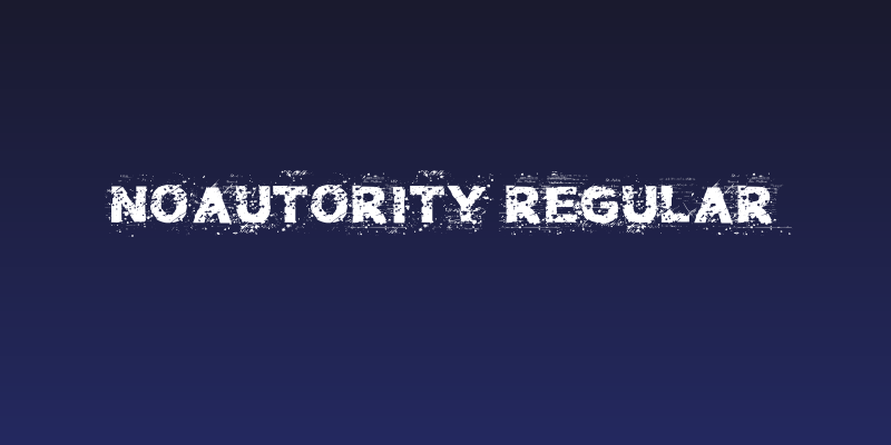 NoAutority Regular Social Header