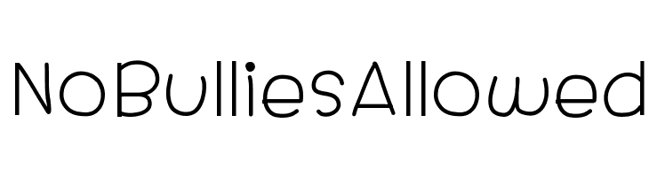NoBulliesAllowed  font caratteri gratis