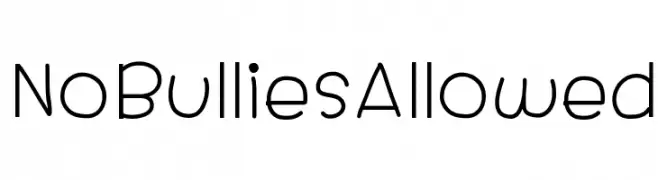 NoBulliesAllowed  Frei Schriftart Herunterladen