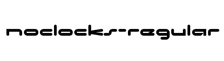 NoClocks-Regular Font