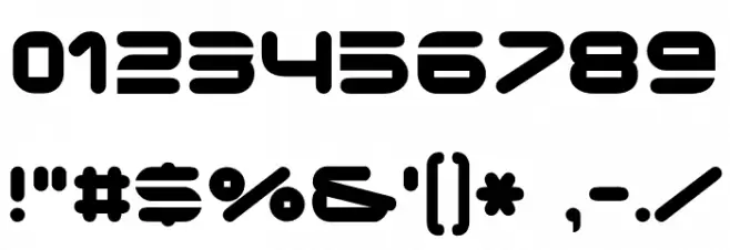 NoClocks-Regular Font OTHER CHARS