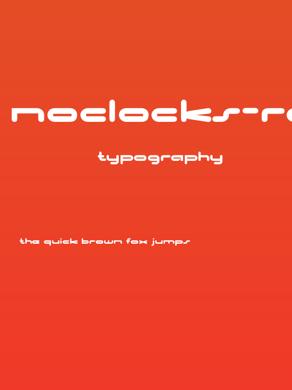 NoClocks-Regular Poster