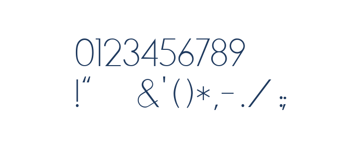 NoFancyName Ligaturen Other Characters