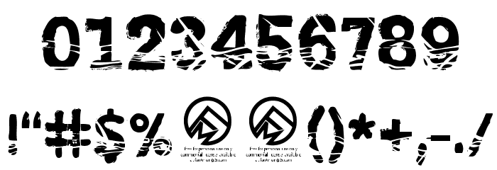 NoHardEvidence Font OTHER CHARS
