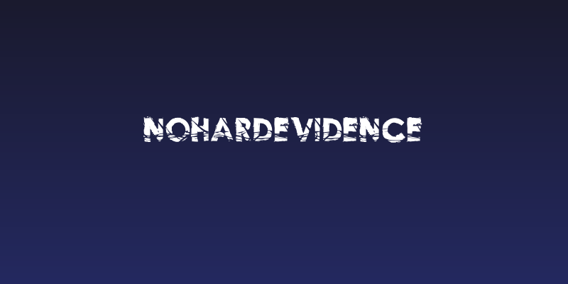 NoHardEvidence Social Header