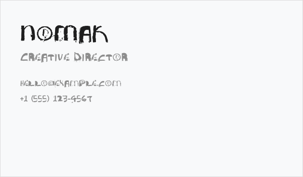 NoMak Business Card