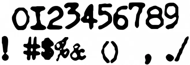 NoMore Typewriters Font OTHER CHARS