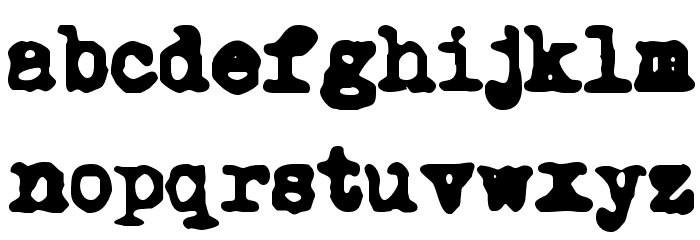 NoMore Typewriters Font LOWERCASE