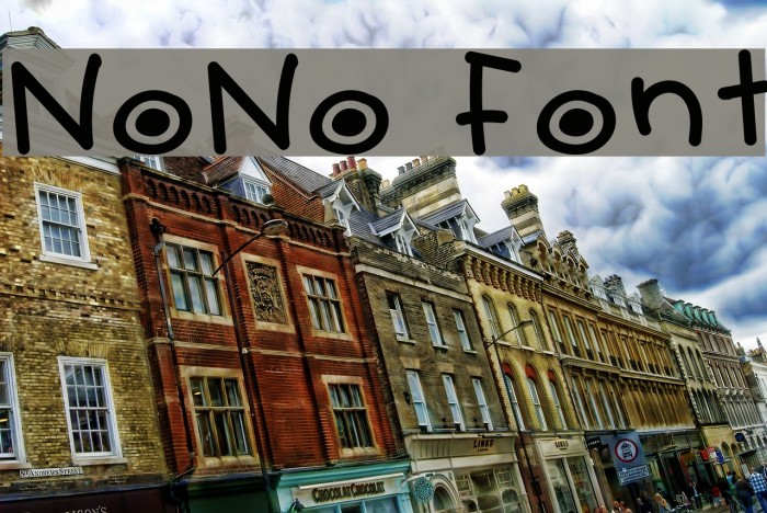 NoNo Font examples
