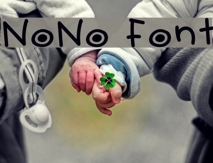 NoNo Font examples