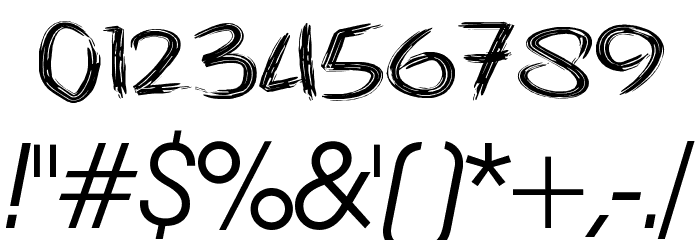 NoScary regular Font OTHER CHARS