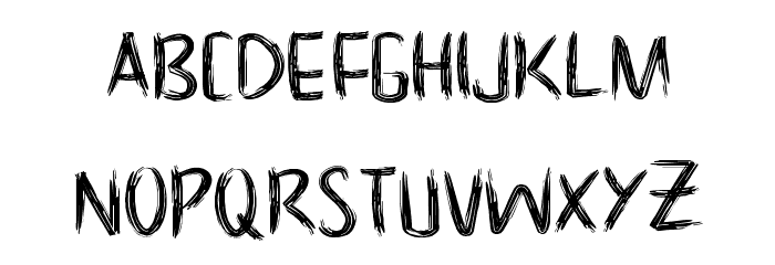 NoScary regular Font LOWERCASE