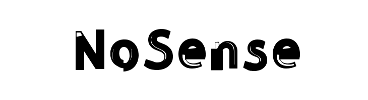 NoSense  Frei Schriftart Herunterladen