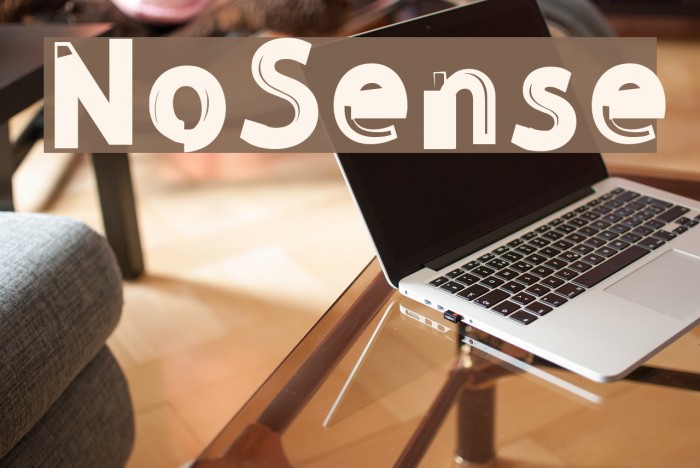 NoSense Font examples