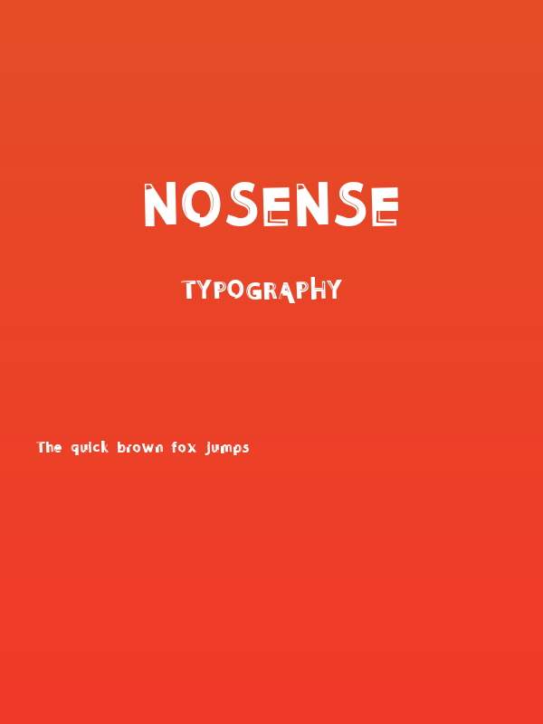 NoSense Poster