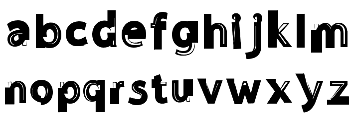 NoSense Font LOWERCASE