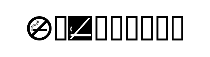 NoSmoking  font caratteri gratis