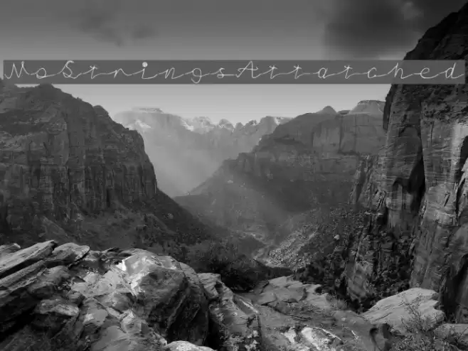 NoStringsAttatched Font examples