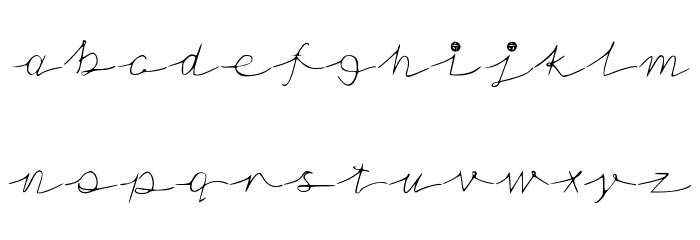 NoStringsAttatched Font LOWERCASE
