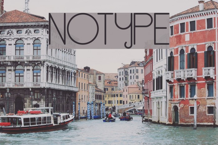 NoType Font examples