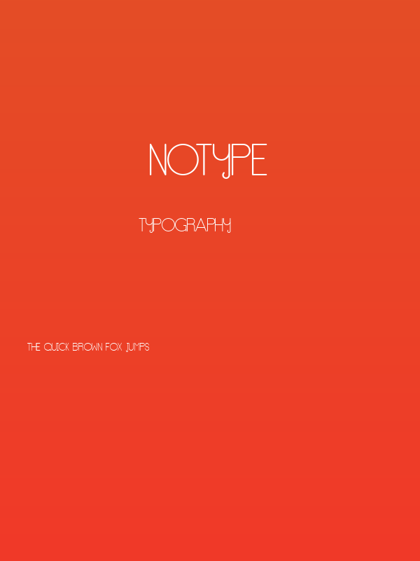 NoType Poster