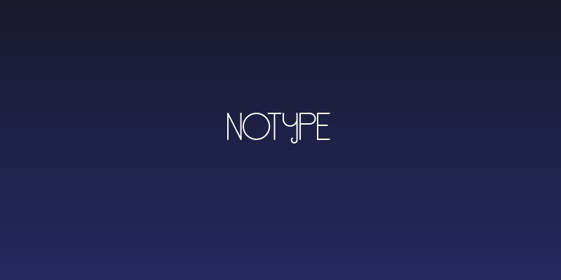 NoType Social Header