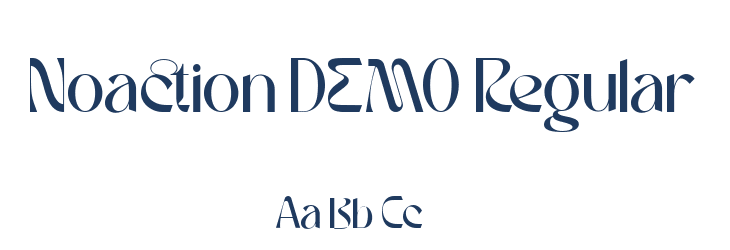 Noaction DEMO Regular Font Preview