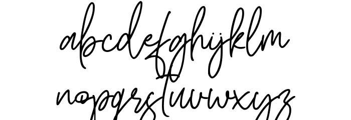 Noah Letter Font LOWERCASE