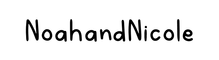 NoahandNicole  नि: शुल्क फ़ॉन्ट्स डाउनलोड