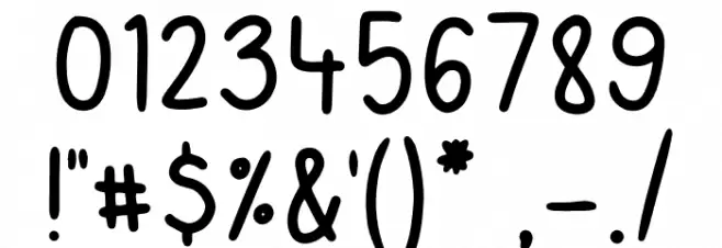 NoahandNicole Font OTHER CHARS