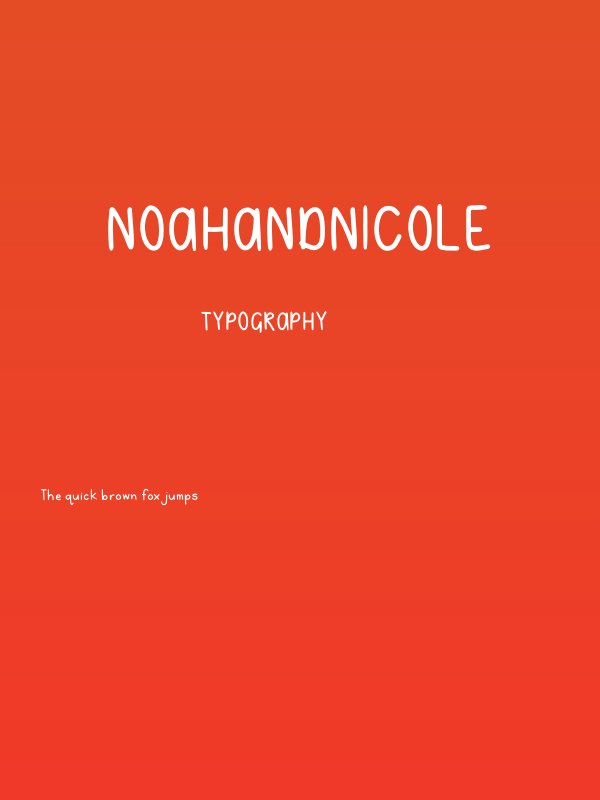 NoahandNicole Poster