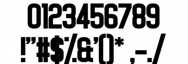 Noasarck Largo Font OTHER CHARS