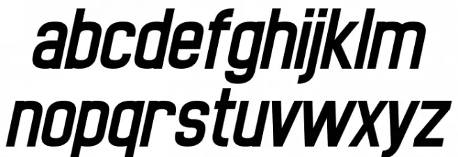 Noasarck Obliquo Italic Caratteri MINUSCOLO
