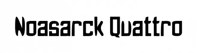 Noasarck Quattro  Скачать бесплатные шрифты