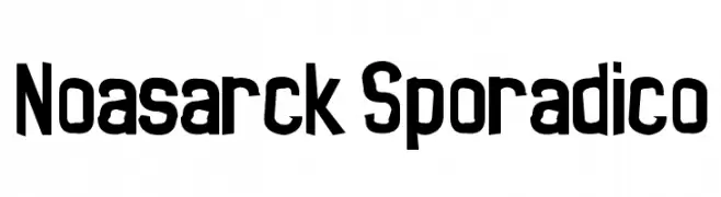 Noasarck Sporadico  Fuentes Gratis Descargar