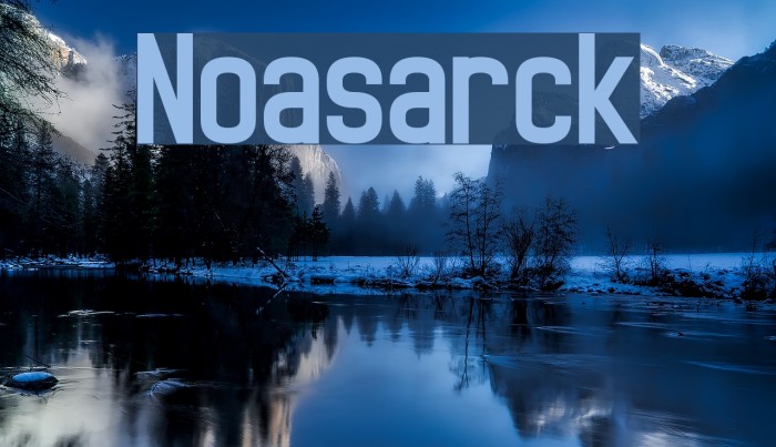 Noasarck Font examples