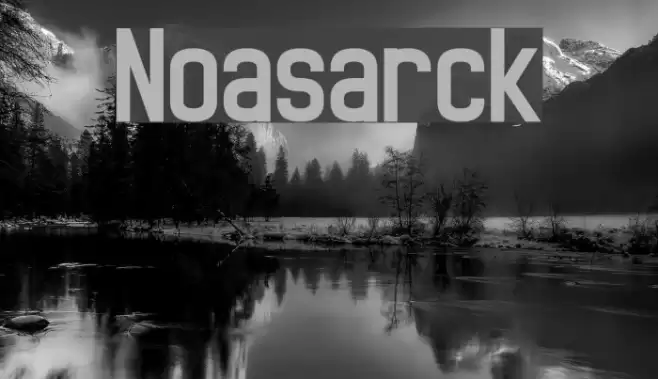 Noasarck Font examples