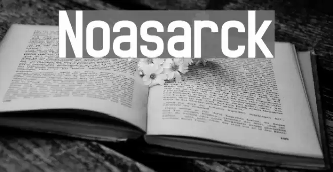 Noasarck Font examples
