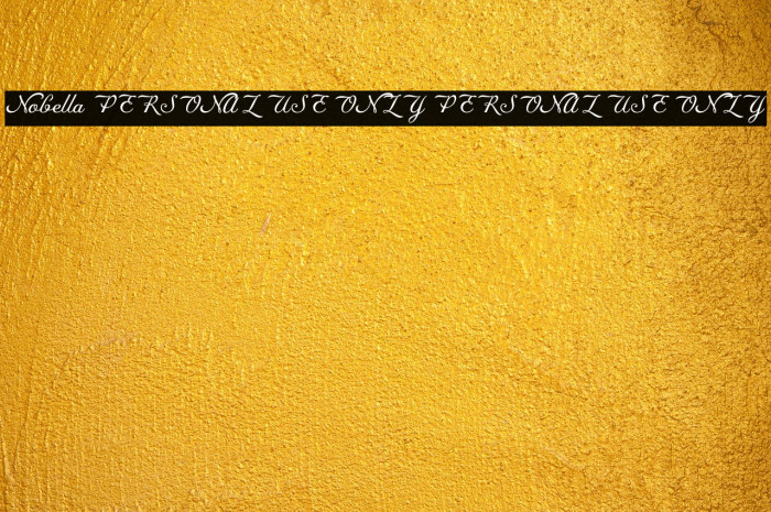 Nobella PERSONAL USE ONLY PERSONAL USE ONLY Example 1