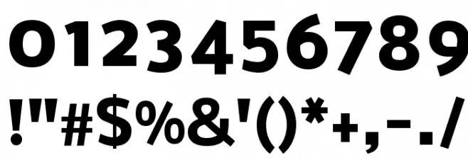 Nobile Bold خط محارف أخرى