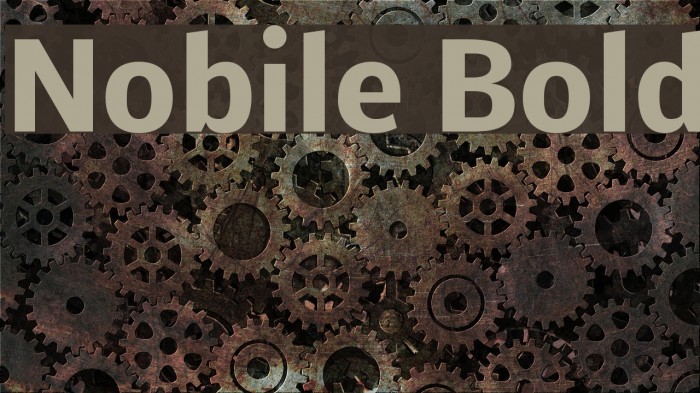 Nobile Bold لخطوط تنزيل examples