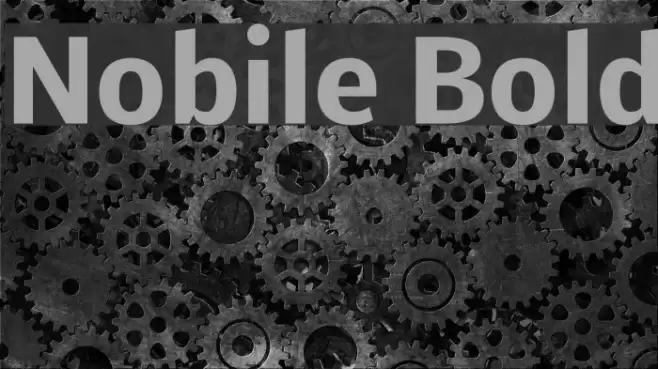 Nobile Bold خط examples