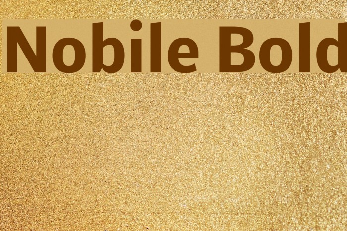 Nobile Bold لخطوط تنزيل examples