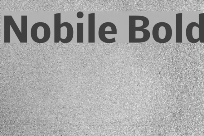 Nobile Bold خط examples