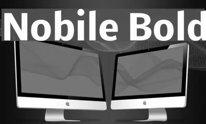 Nobile Bold خط examples