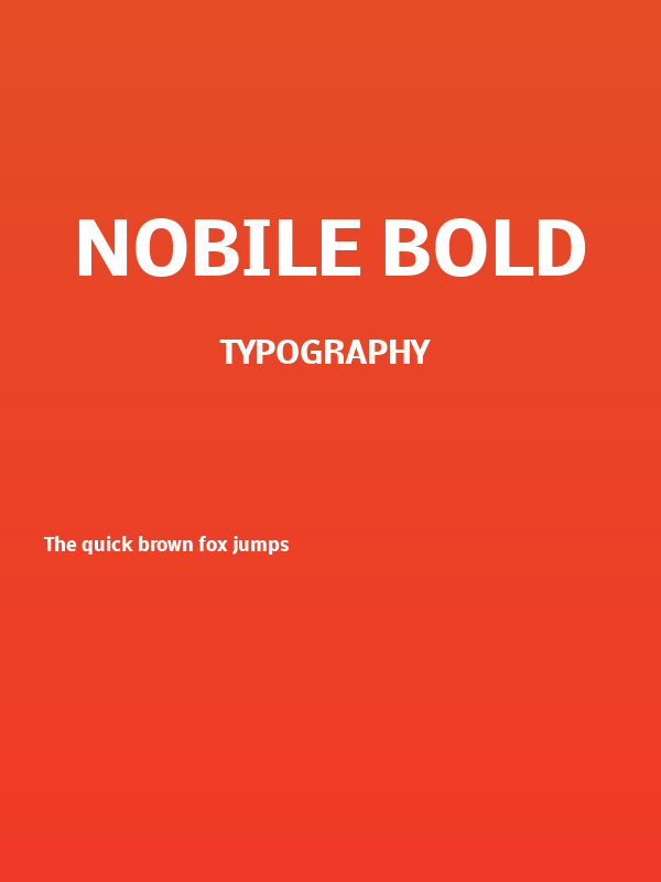 Nobile Bold Poster