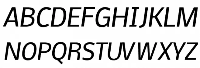 Nobile Medium Italic Fonte MAIÚSCULAS